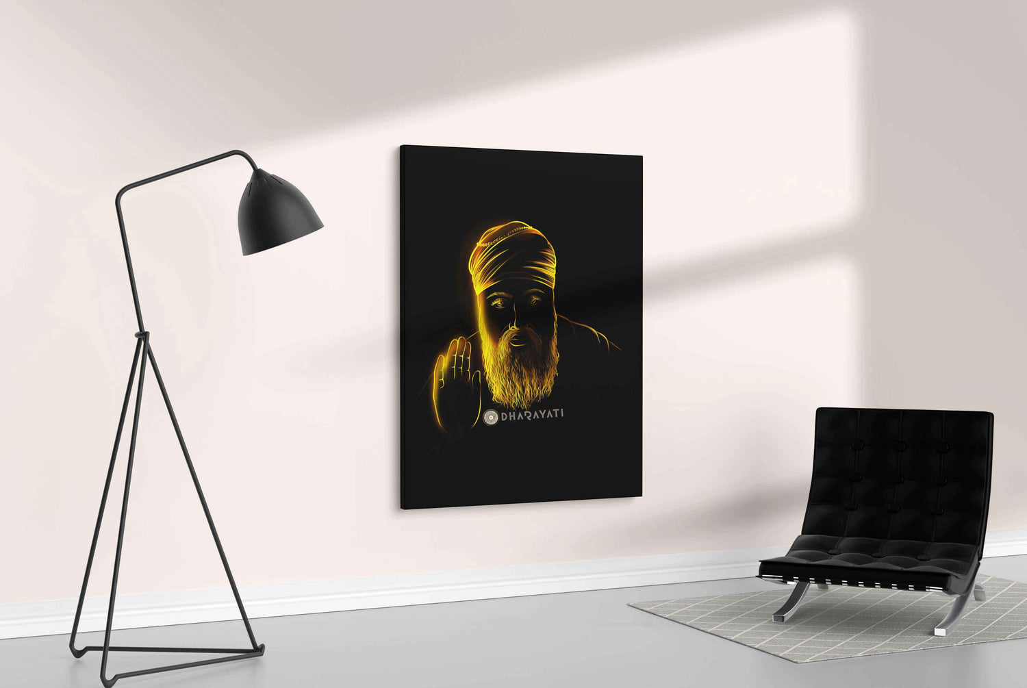 Divine Enlightenment: Guru Nanak Ji - Canvas Art