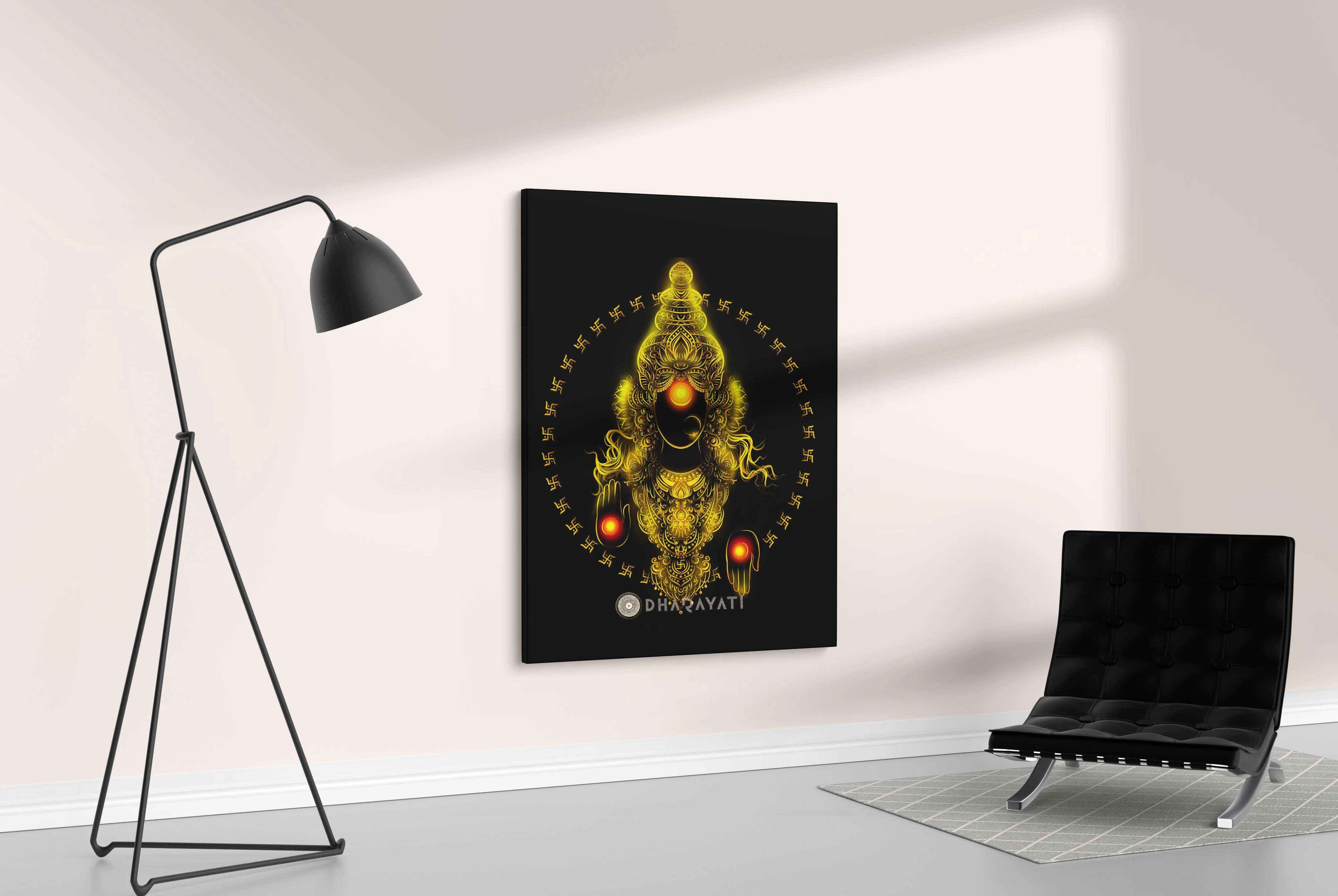 Goddess of Prosperity: Lakshmi Devi - Canvas Art