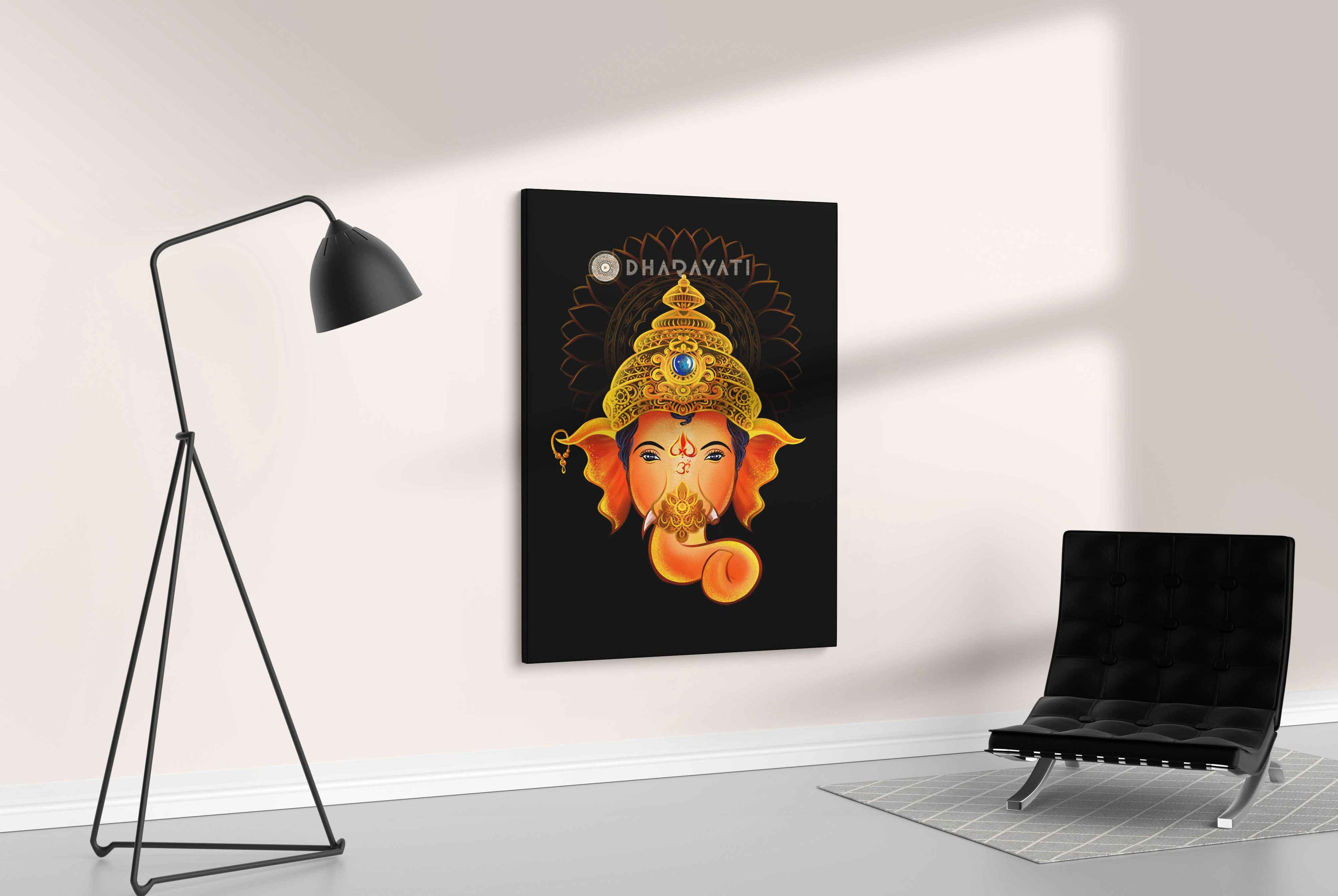 The Remover of Obstacles: Lord Ganesha - Canvas Art