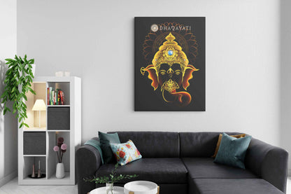 The Remover of Obstacles: Lord Ganesha - Canvas Art