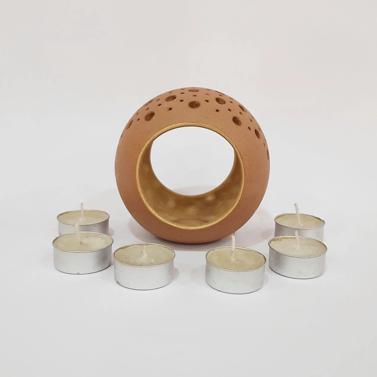 Clay T-Lite Holder Ring with 1 Candle Small