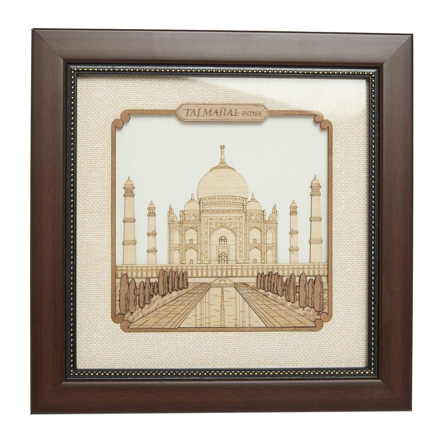 Taj Mahal Wood Art Frame