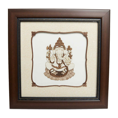 Decorative Ganesha Wood Art Frame