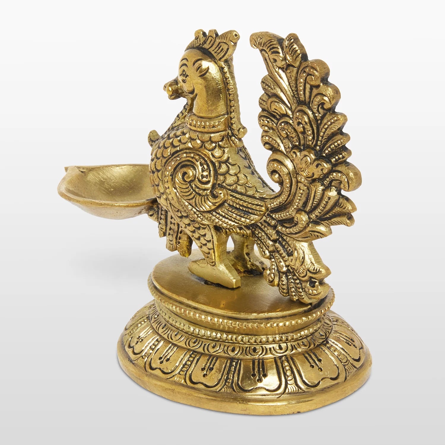 Brass Annam One Deepak Small 5 in