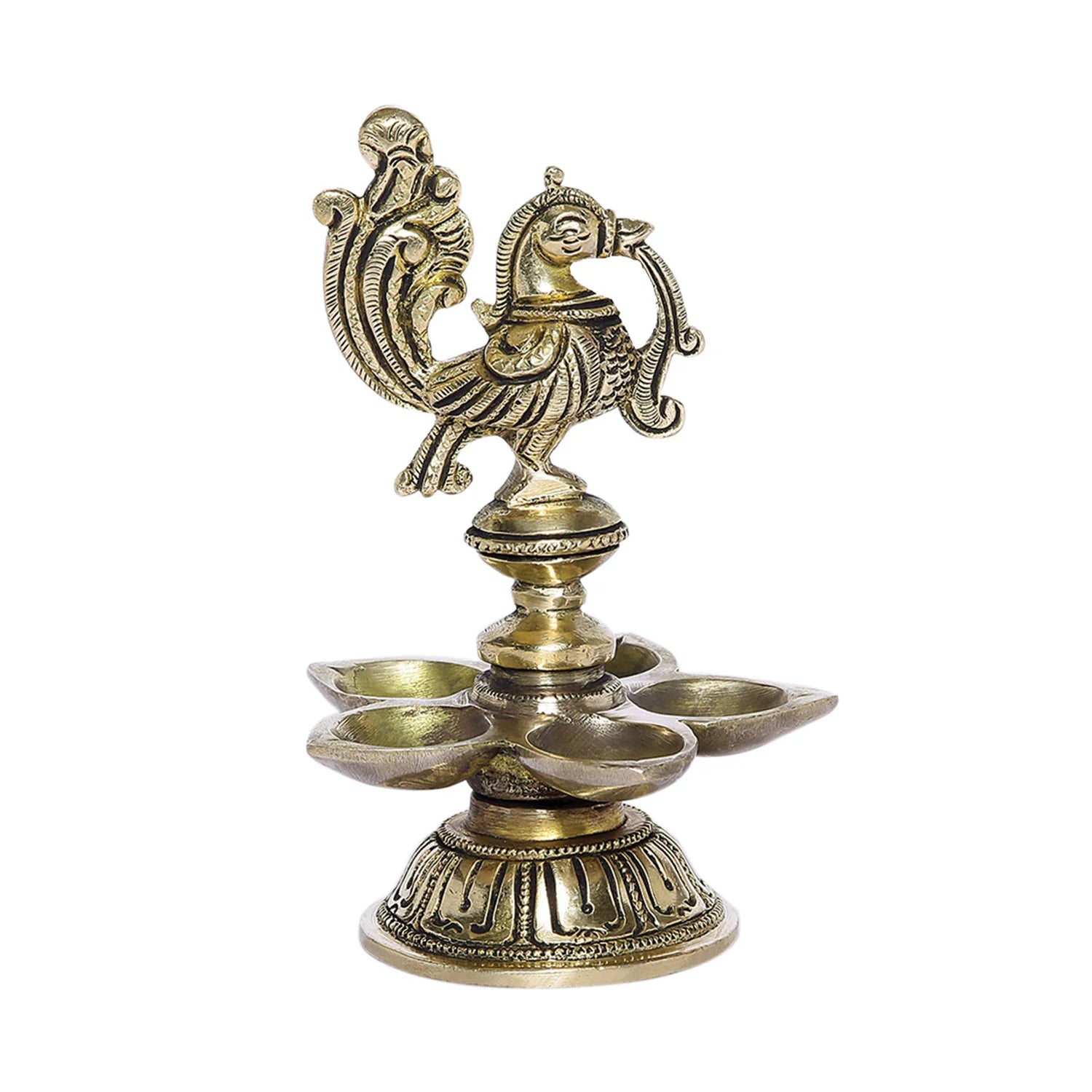 Brass Annam Deepak Small 5 in