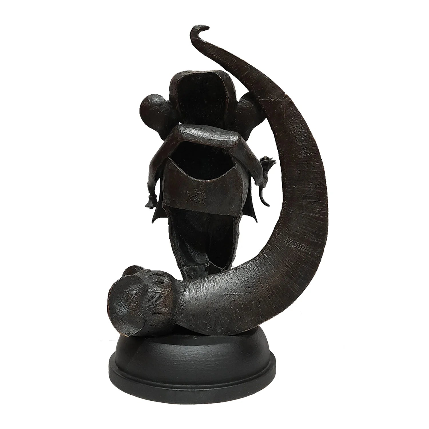 Bronze Ganesha with Elephant Trunk