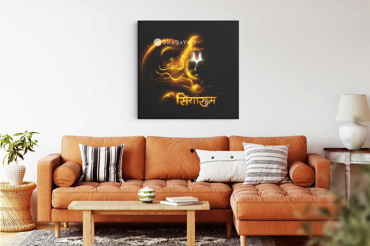 Devotion and Strength: Lord Hanuman - Canvas Art