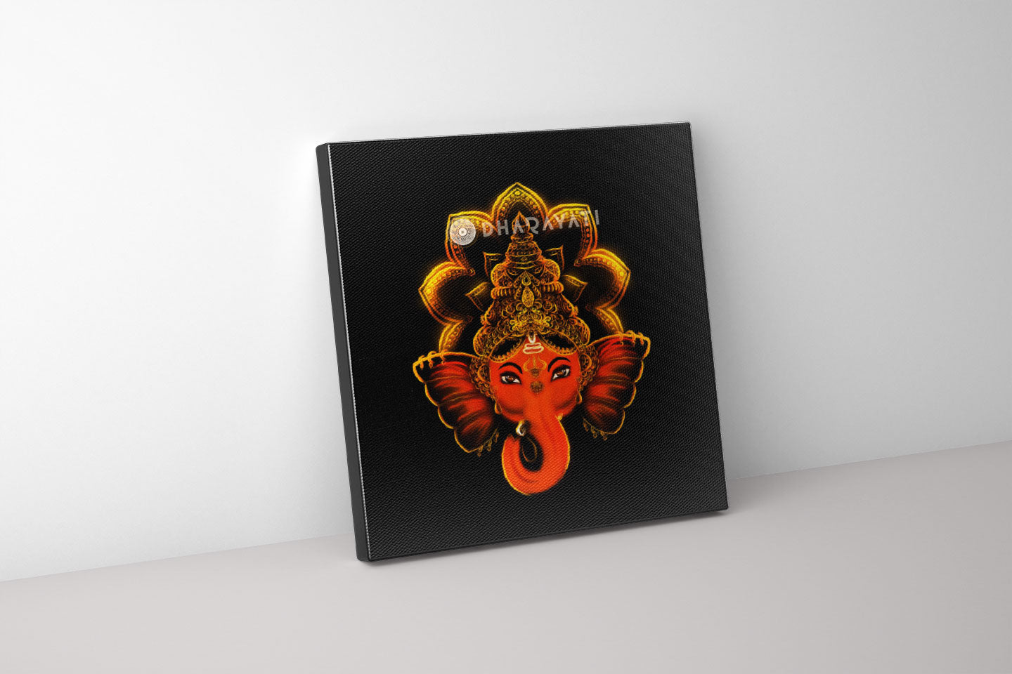 Ganesh in Bloom（ガネーシャ・イン・ブルーム） Ganesh Artistic Serene Purple Vivid Framed Wall Art