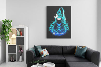 Divine Confluence: Shiva and Ganga - Canvas Art