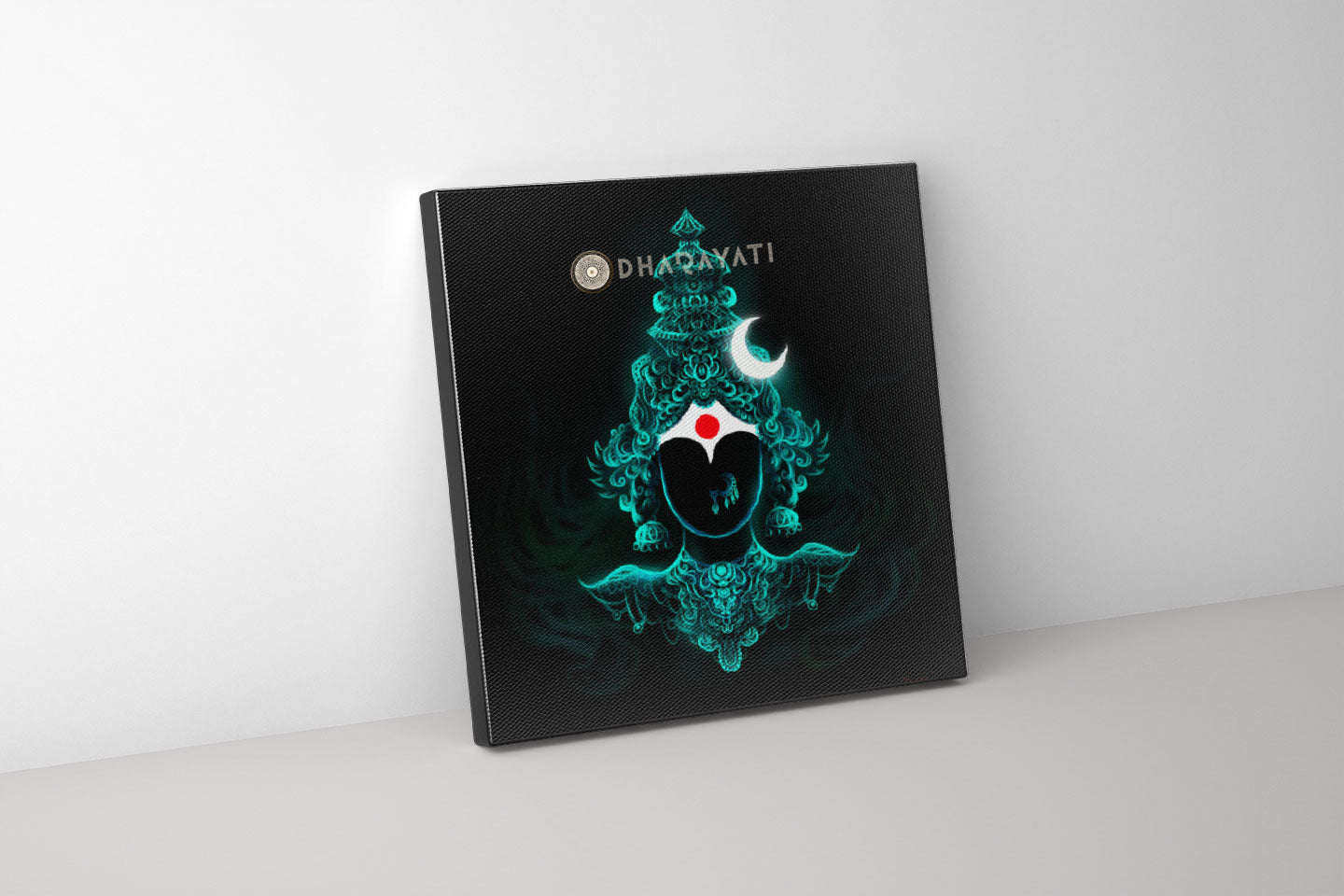 Divine Goddess: Devi in Teal - Canvas Art