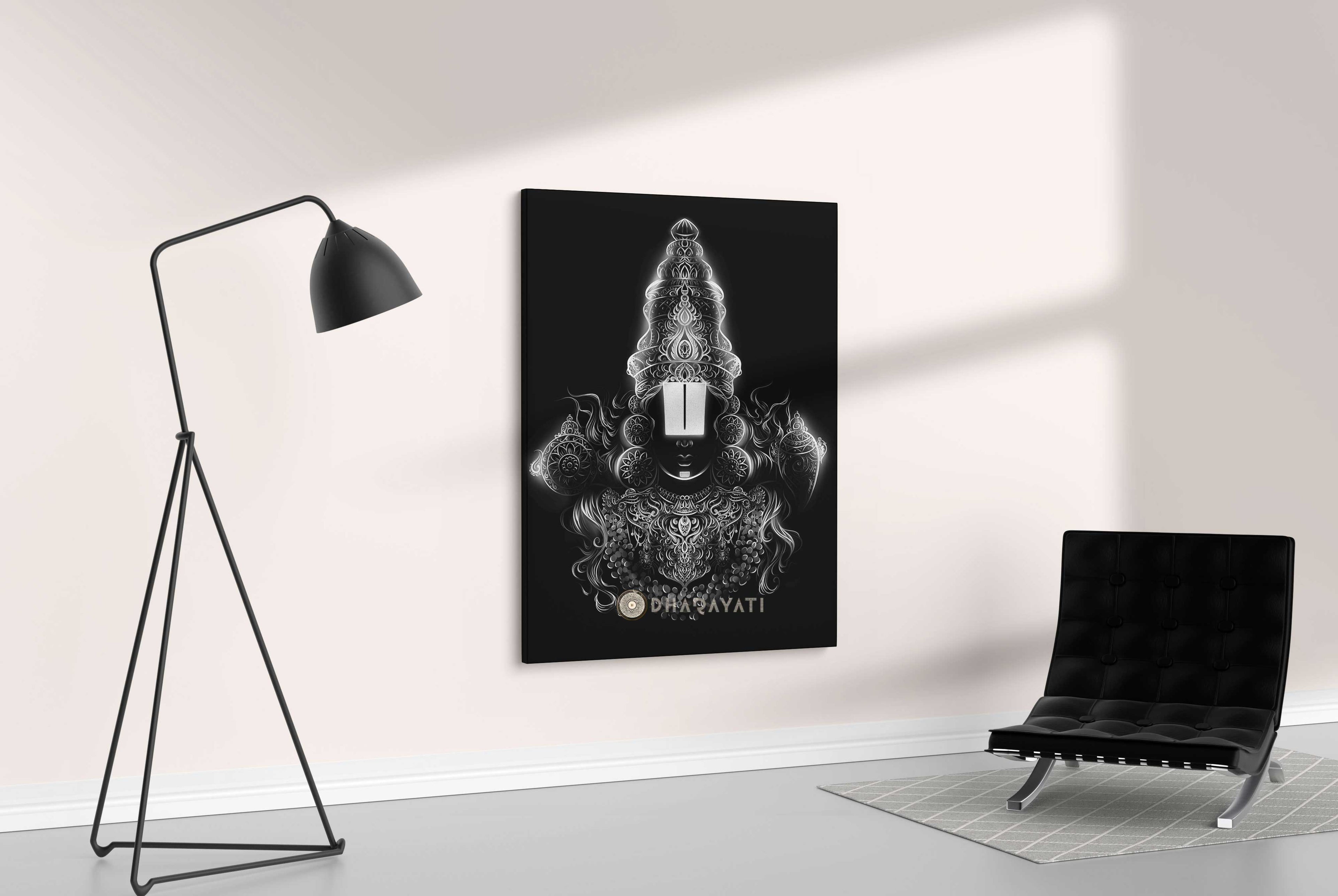 Divine Grace: Lord Venkateshwara Swamy - The Supreme Lord of Wealth and Devotion | Canvas Art