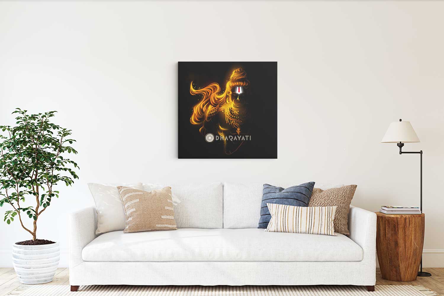 Divine Valor: Lord Hanuman - Canvas Art