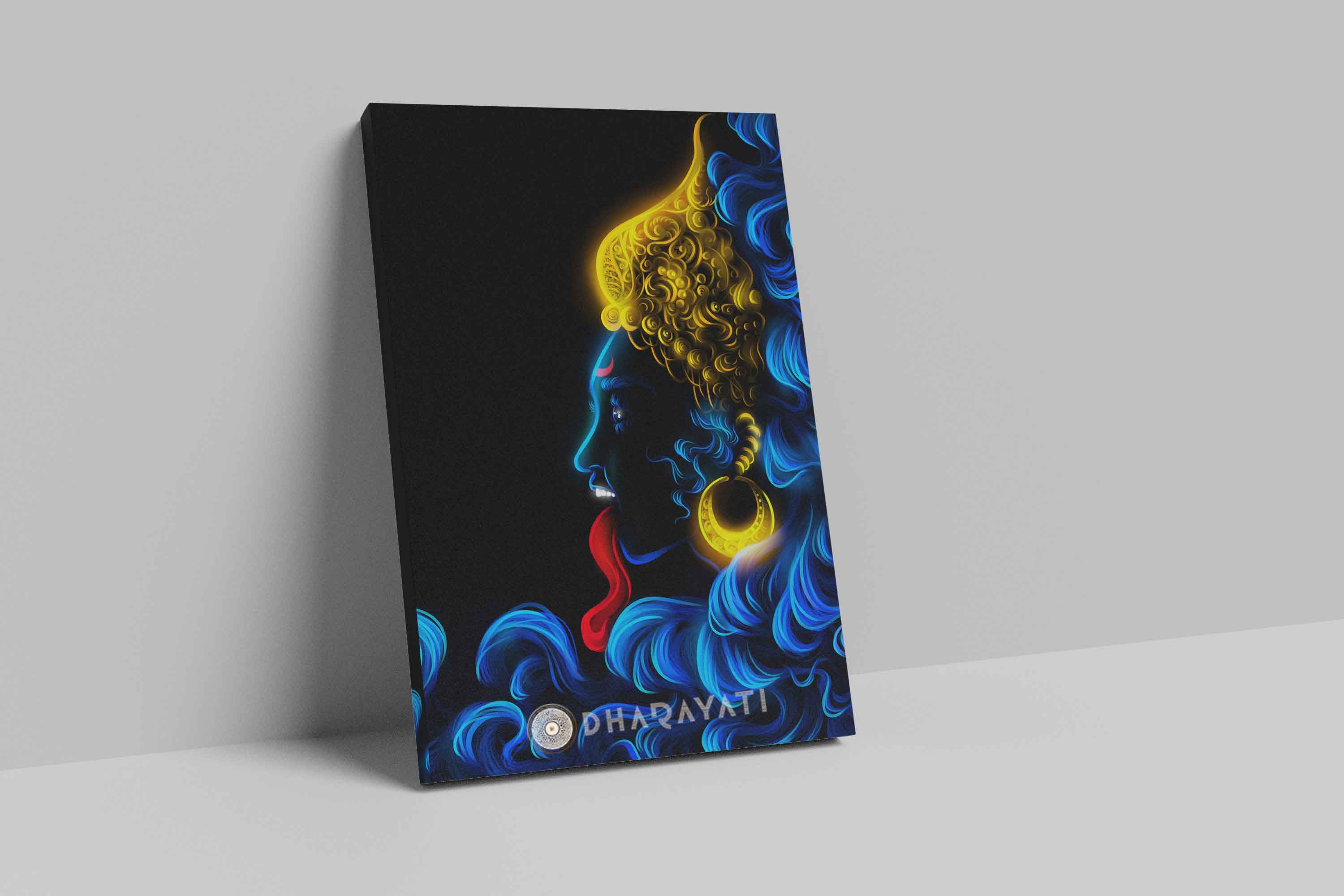 Fierce Divine Mother: Kali Maa - The Embodiment of Power and Transformation | Canvas Art