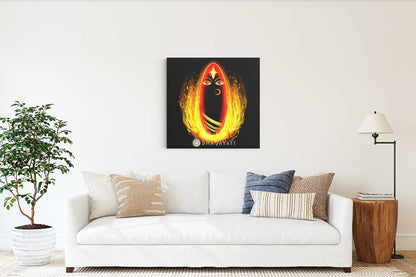 Goddess of Supreme Energy: Linga Bhairavi - Divine Canvas Art