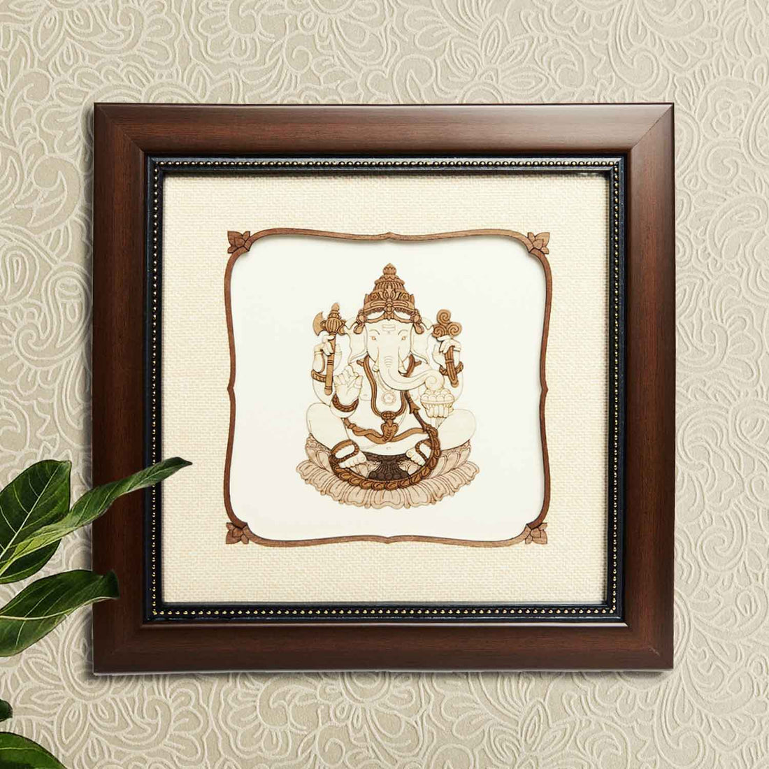 Decorative Ganesha Wood Art Frame