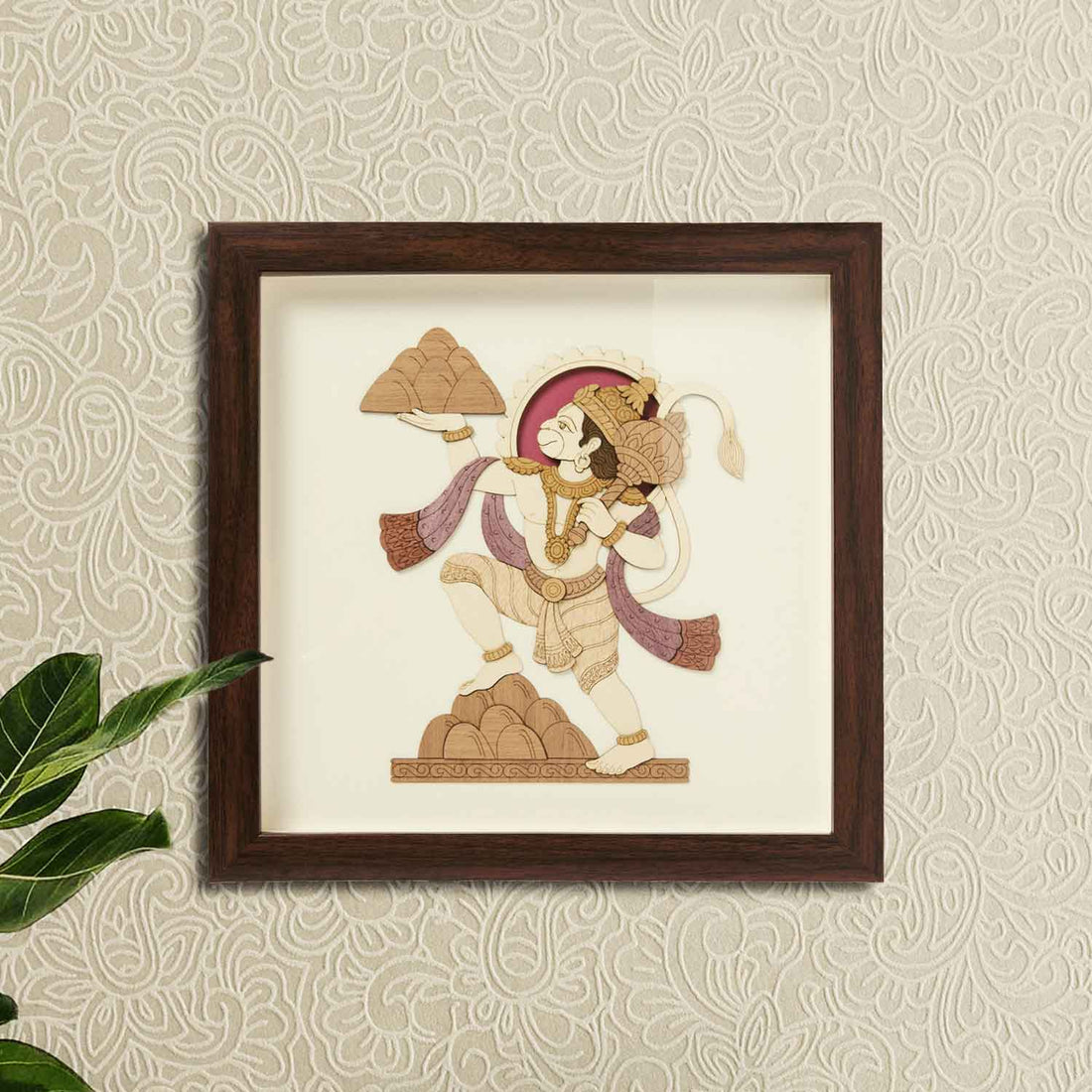 Hanumanji Wood Art Frame