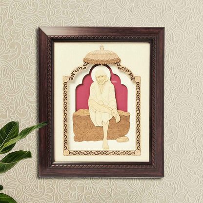 Saibaba Wood Art Frame