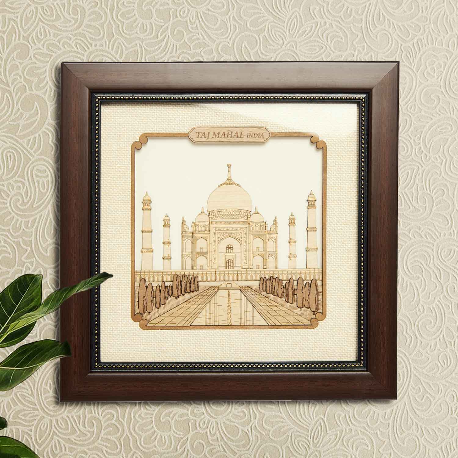 Taj Mahal Wood Art Frame