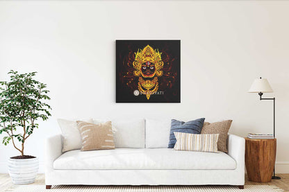 The Fierce Protector: Shri Kalbhairav - Dynamic Canvas Art