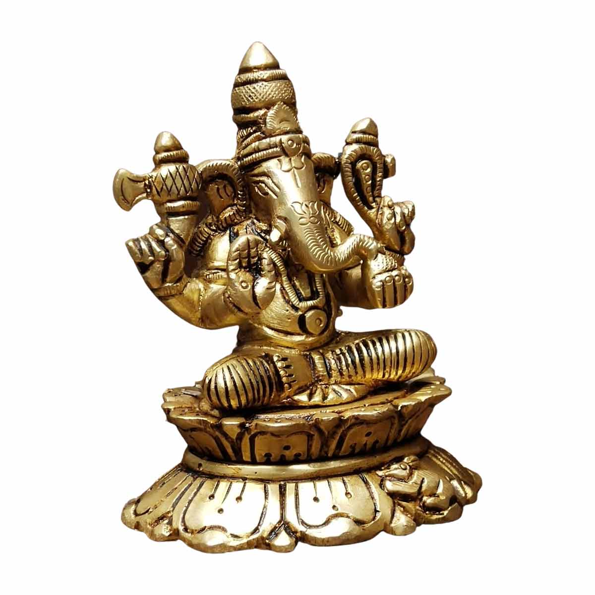 Brass Ganapati Idol