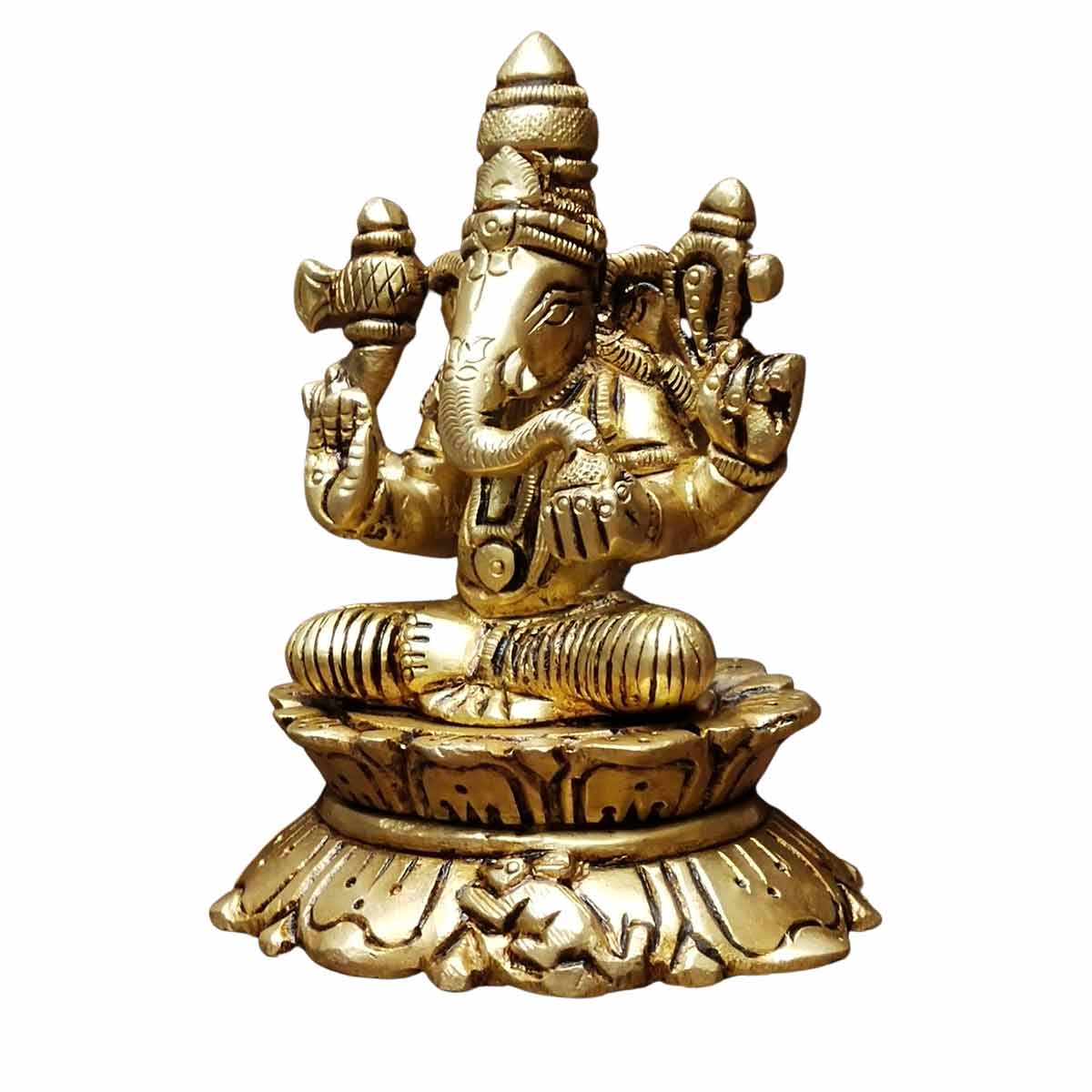 Brass Ganapati Idol