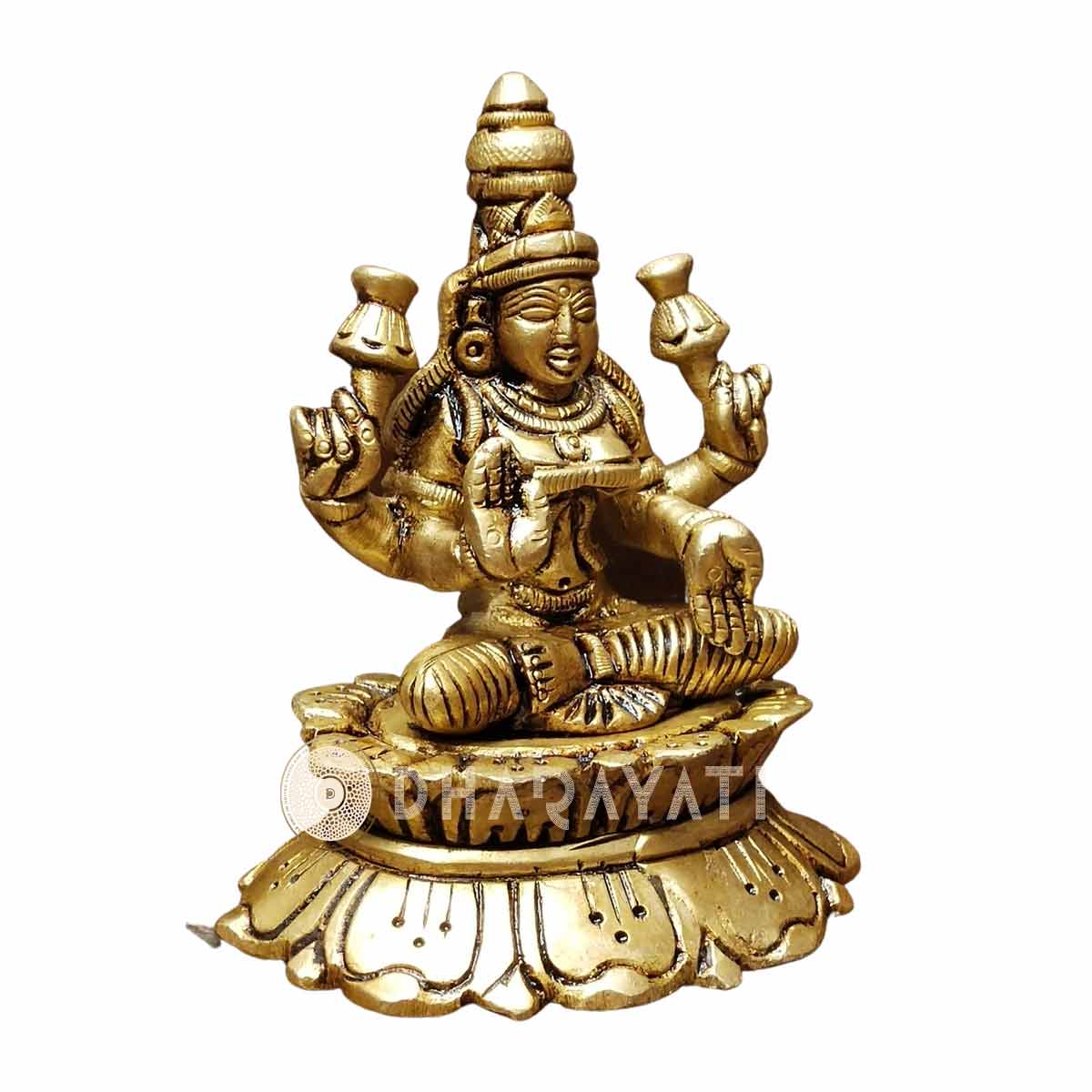 Brass Mahalaxmi Idol