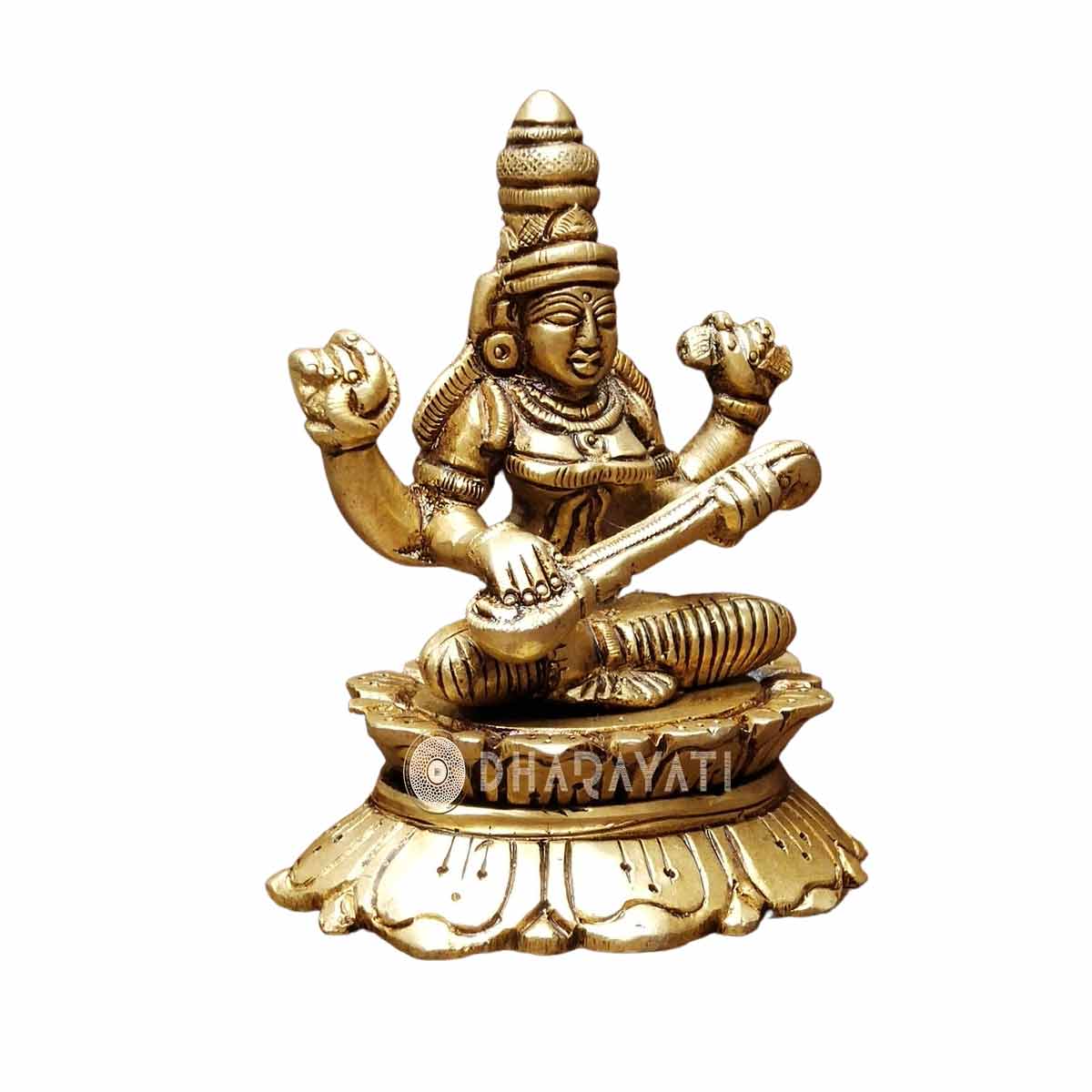 Brass Saraswathi Idol