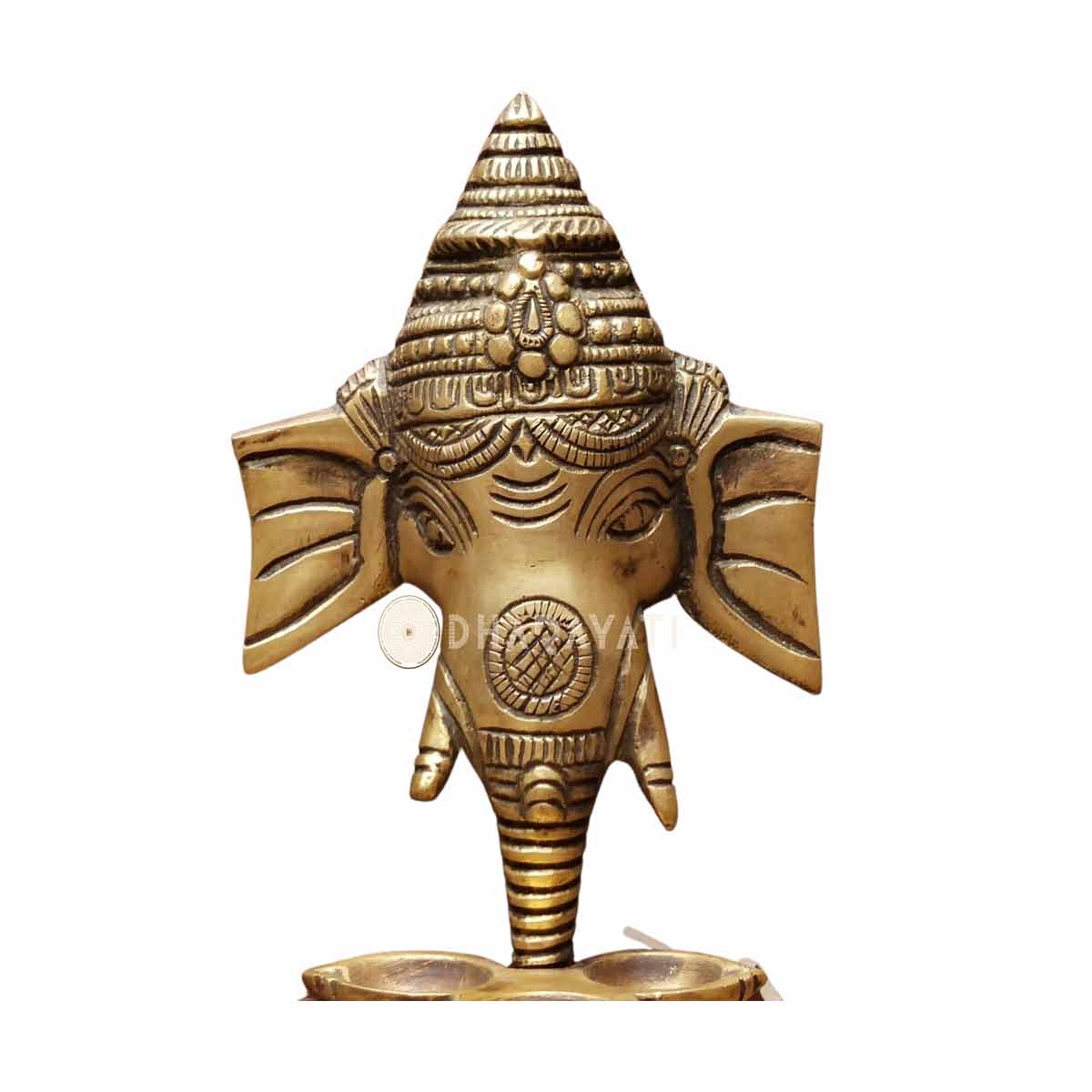 Brass Ganesha Wall Hanging With Bells