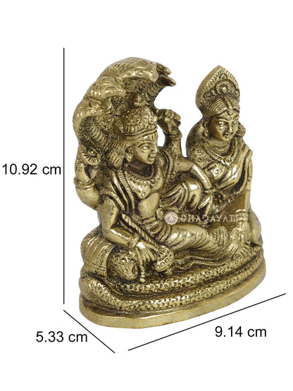 Vishnu Laxmi Decorative Brass Figurine