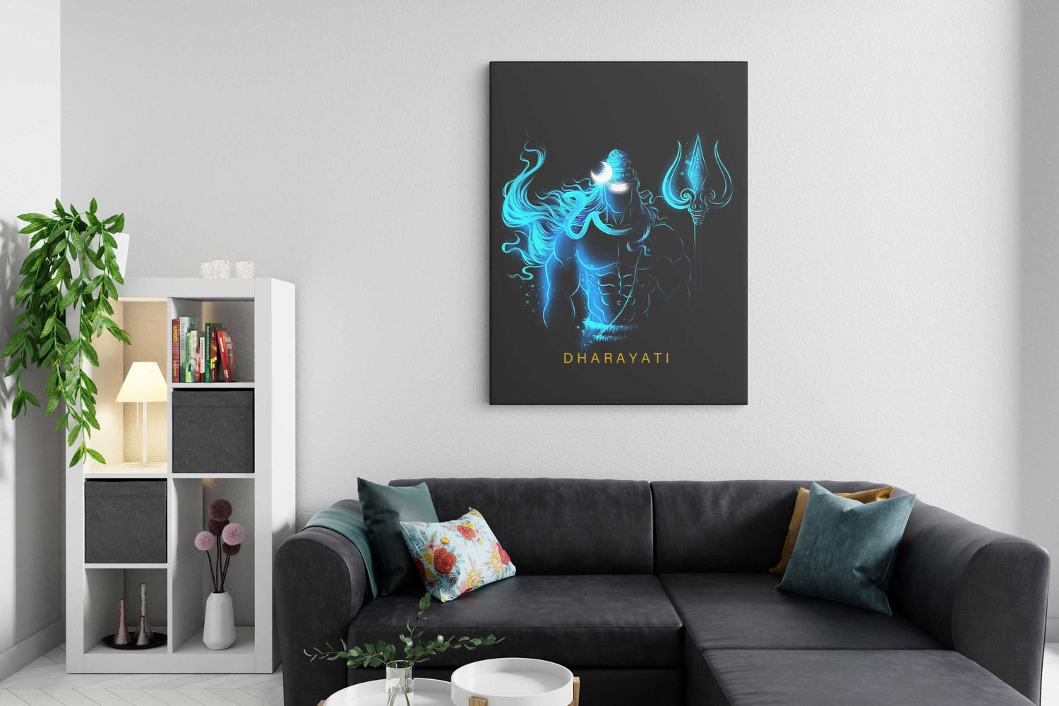 Trishul of Power: Shiva Mahadev - Canvas Art