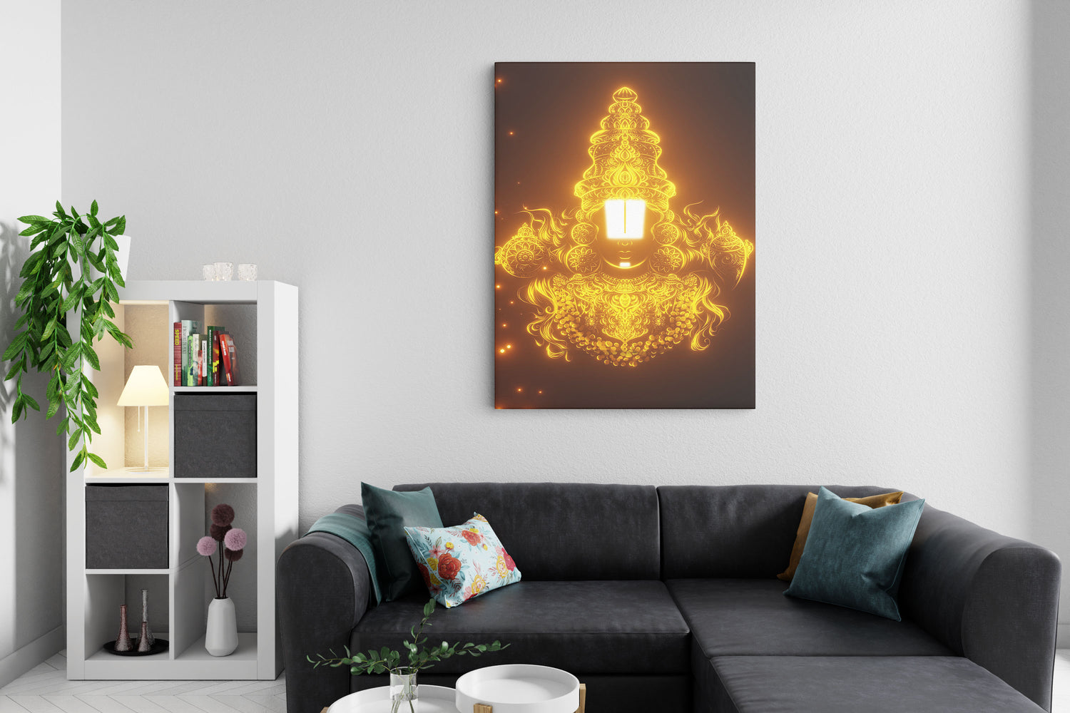 Divine Grace: Lord Venkateshwara Swamy - The Supreme Lord of Wealth and Devotion | Canvas Art