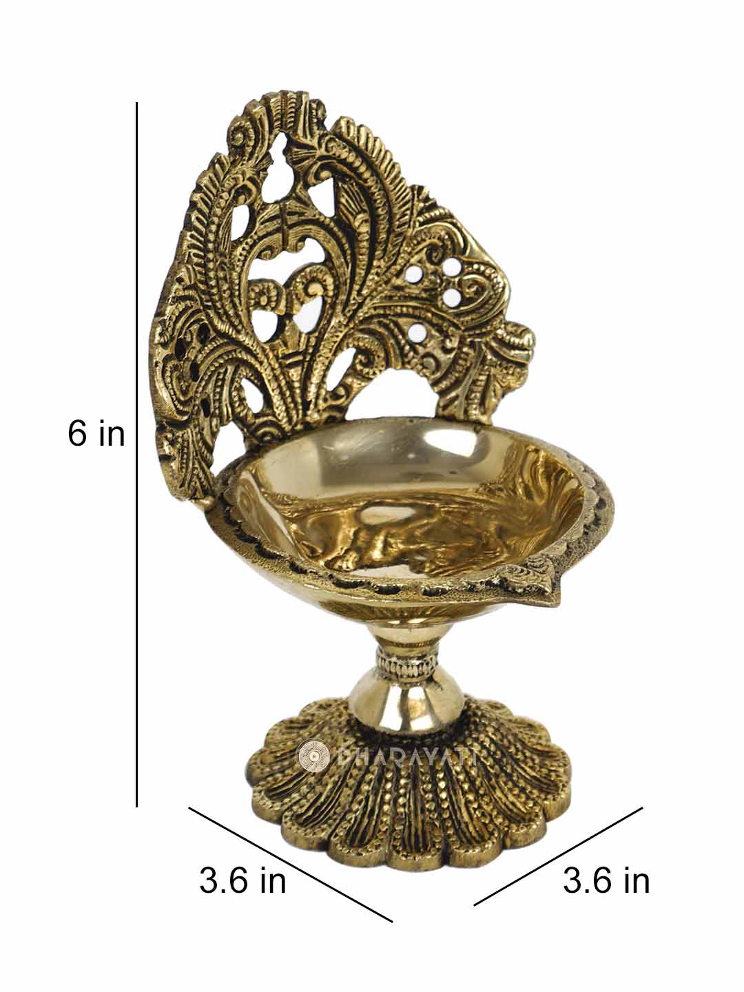 Fancy Brass Diya