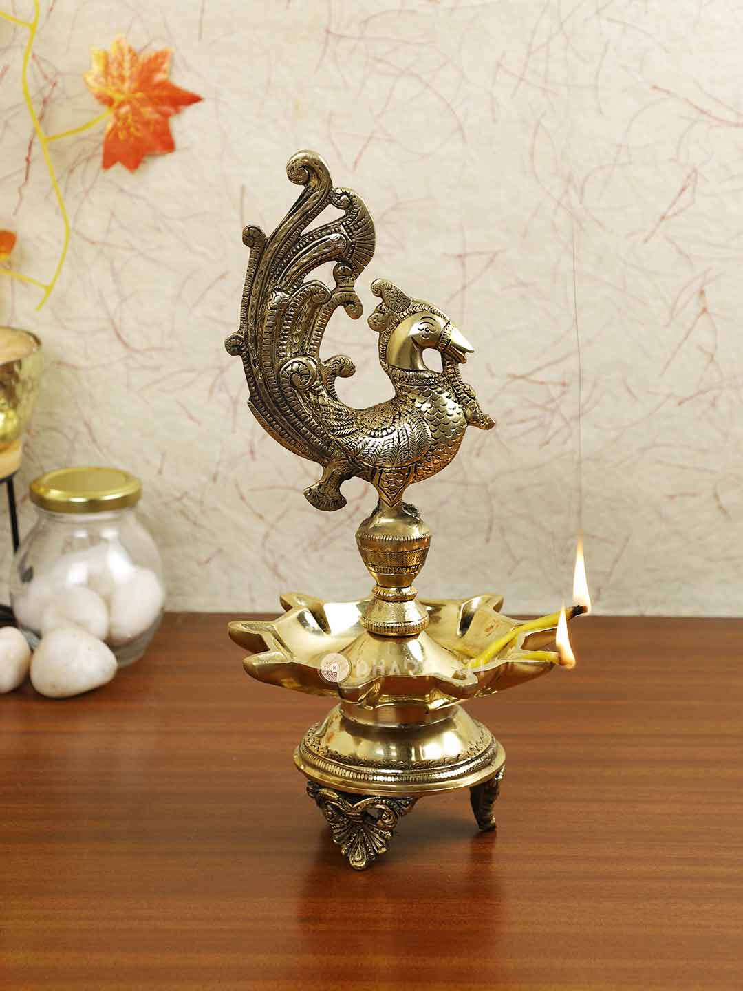 Brass Diya Lamp 3 Legs