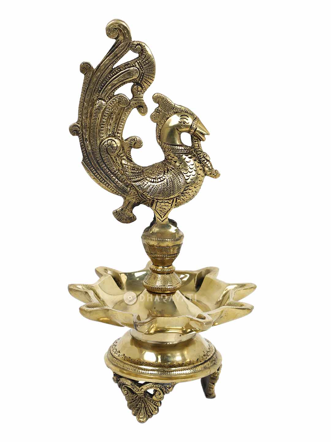 Brass Diya Lamp 3 Legs