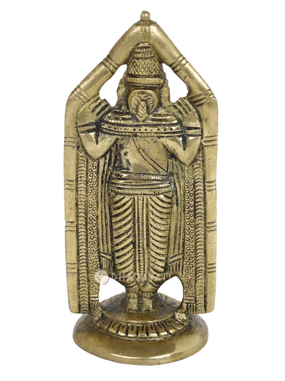 Lord Venkateshwara Brass Decorative Figurine