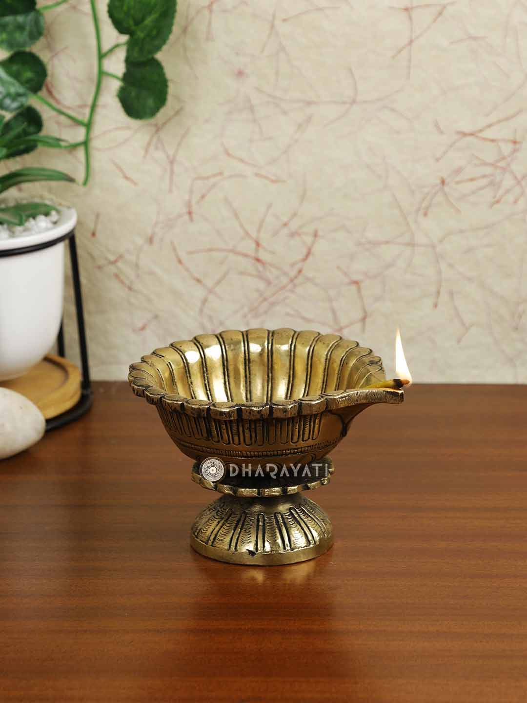 Fancy Brass Diya Diwali Pooja Decor