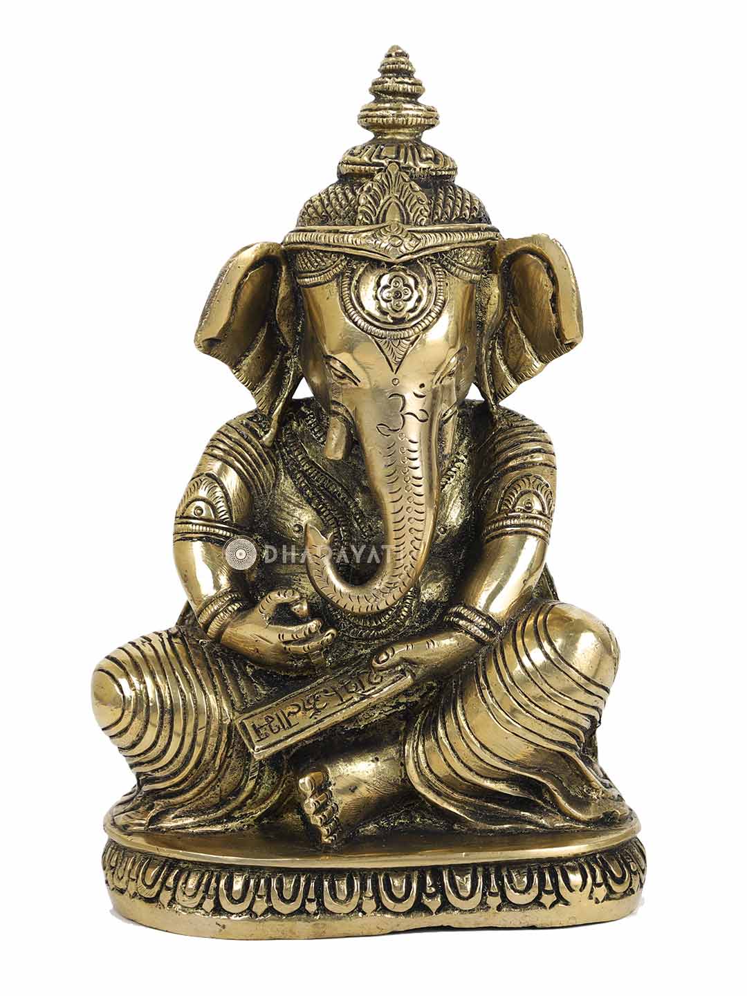 Big Ganesh 2 Hands Decorative Brass Figurine