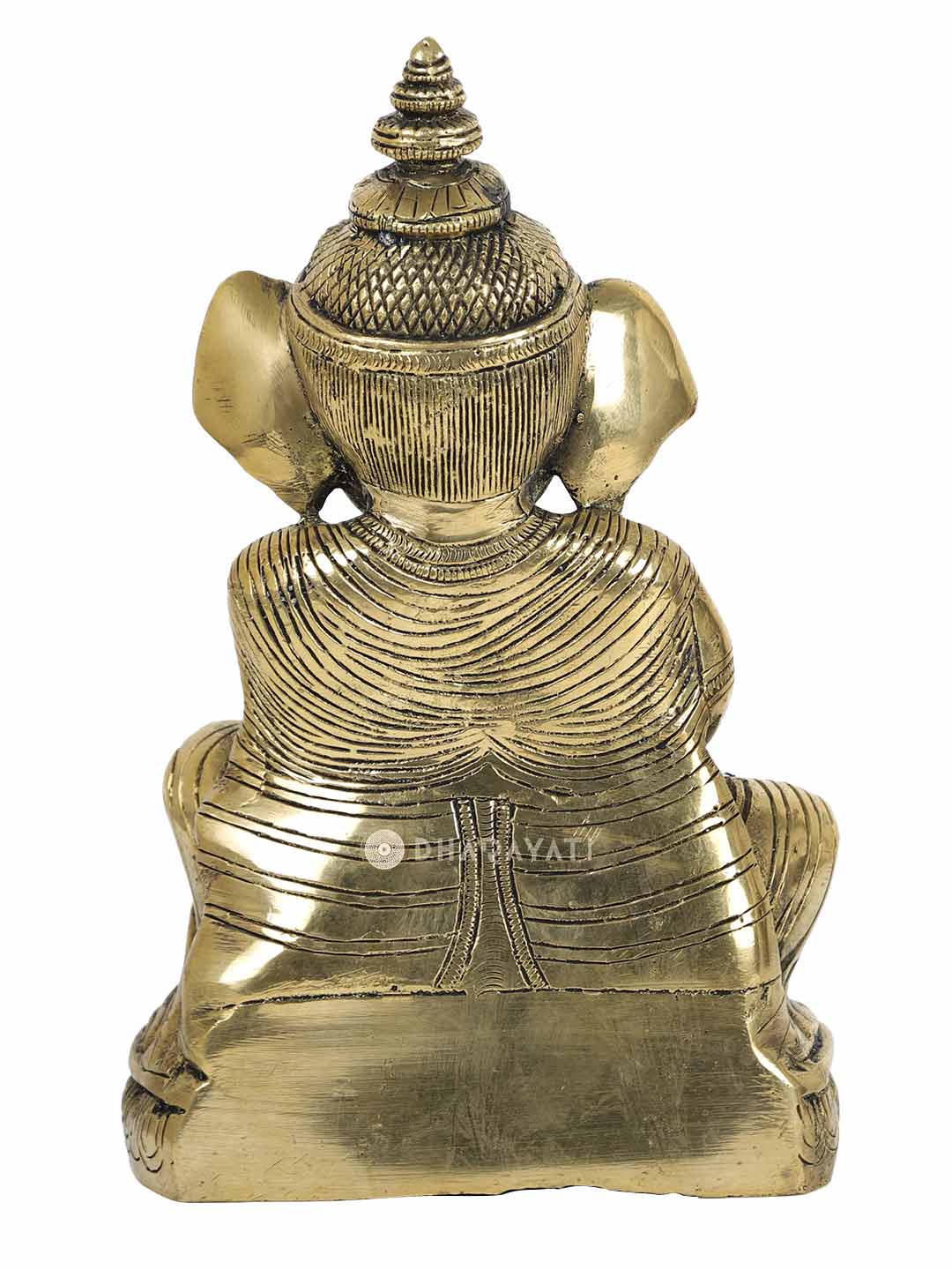 Big Ganesh 2 Hands Decorative Brass Figurine