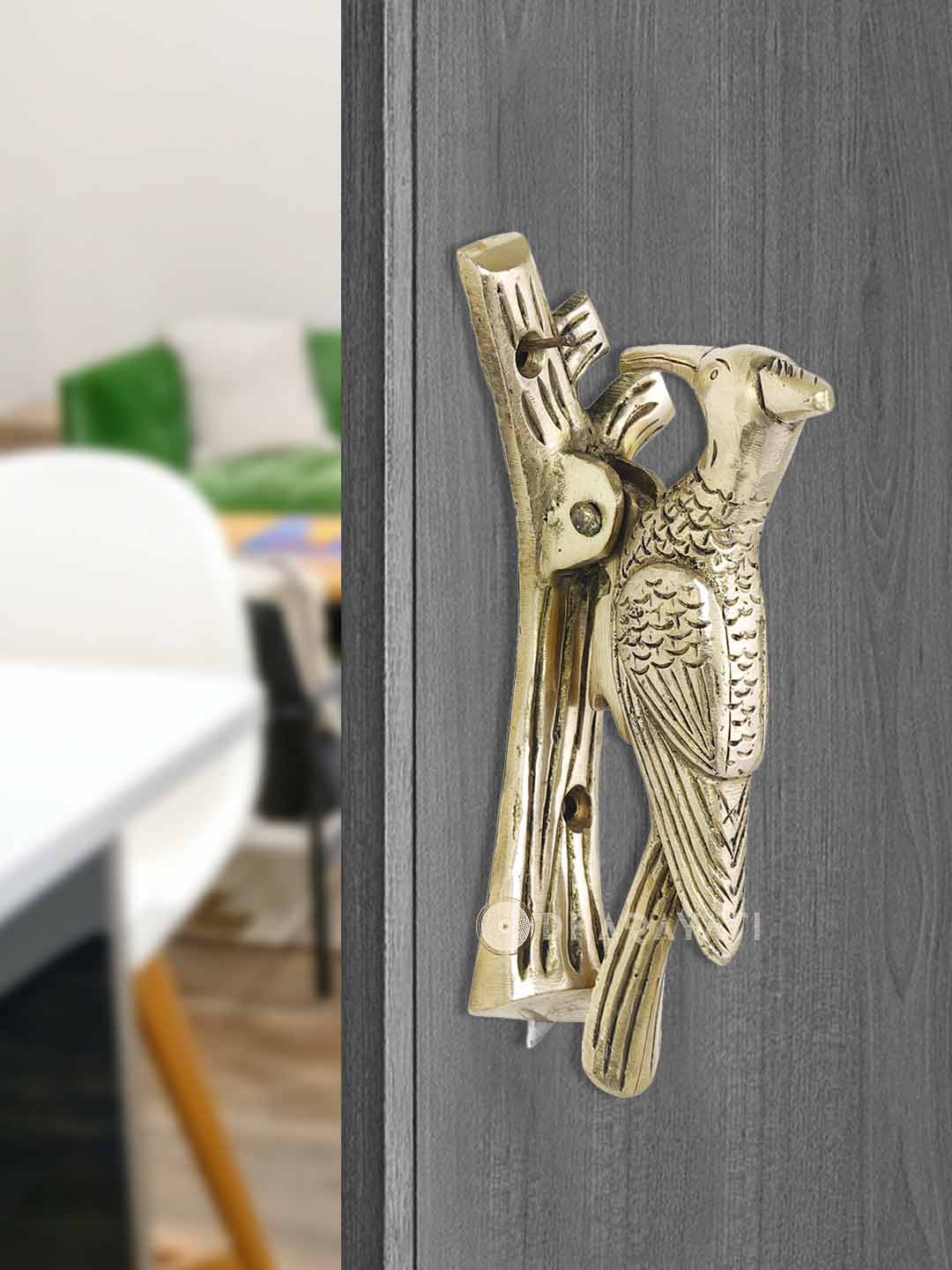 Bird Design Door Knocker Decorative Brass