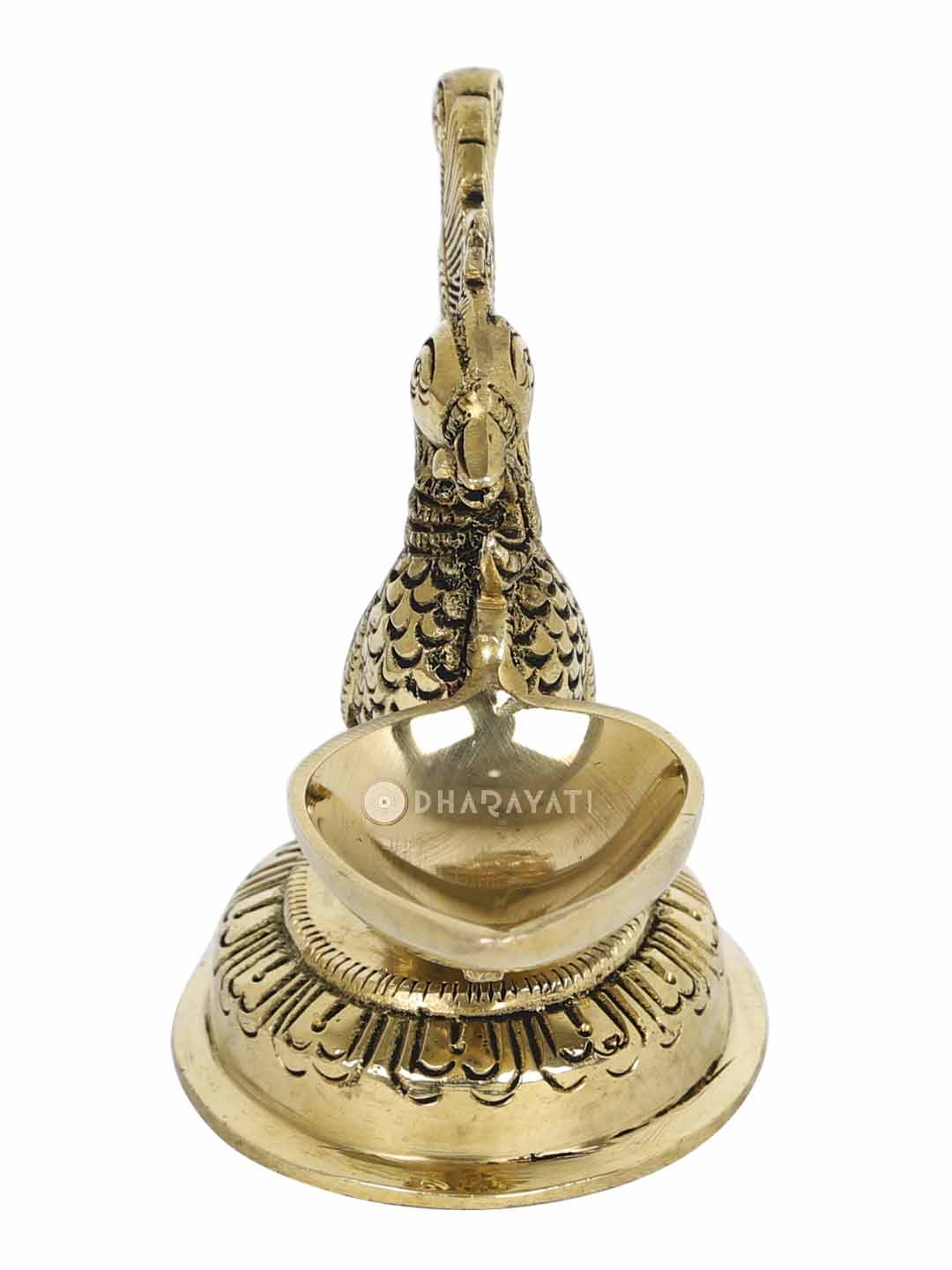 Bird Diya Decorative Brass Figurine