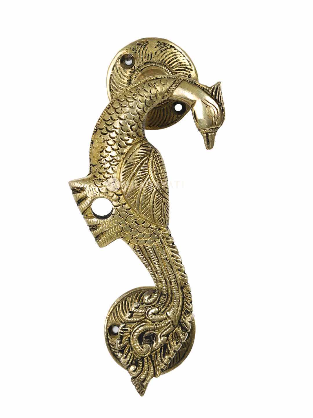 Bird Door Handle Decorative Brass