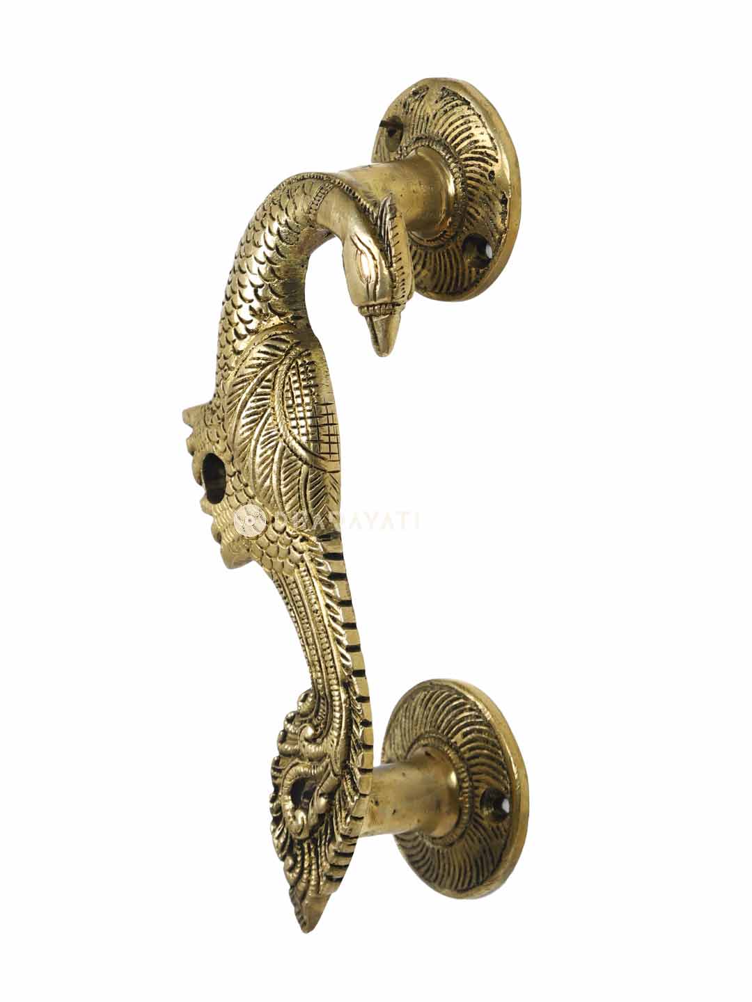 Bird Door Handle Decorative Brass