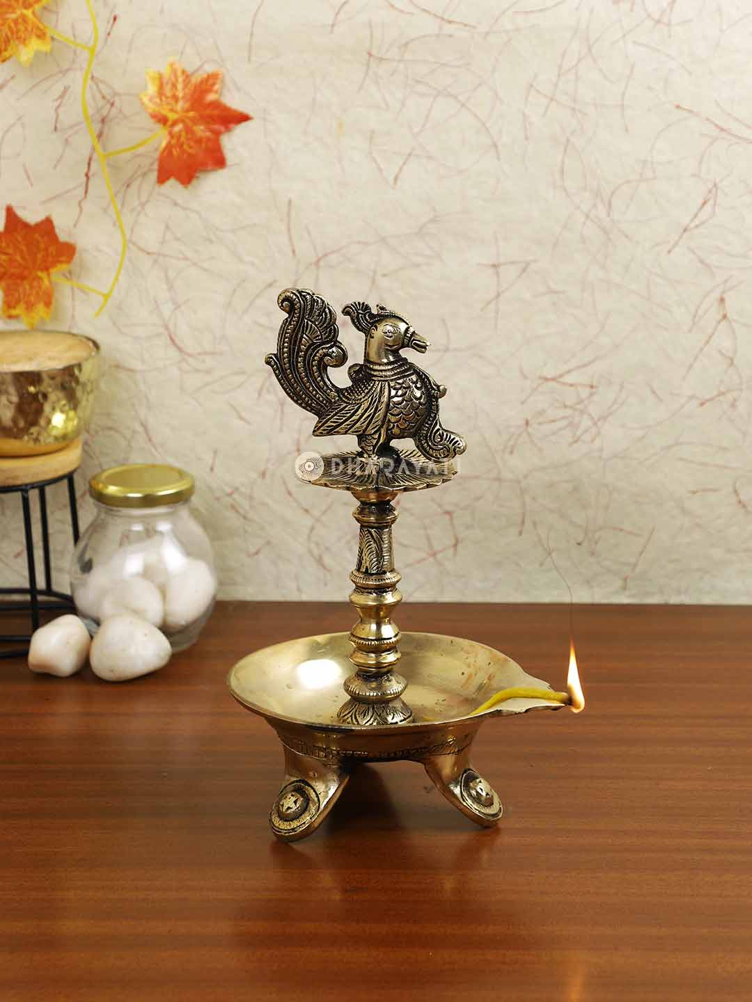 Bird Lamp Diya 3 Legs