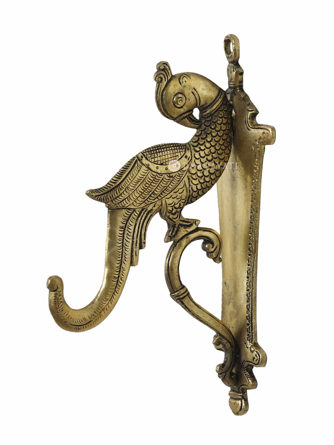 Bird Wall Hook Decorative Brass