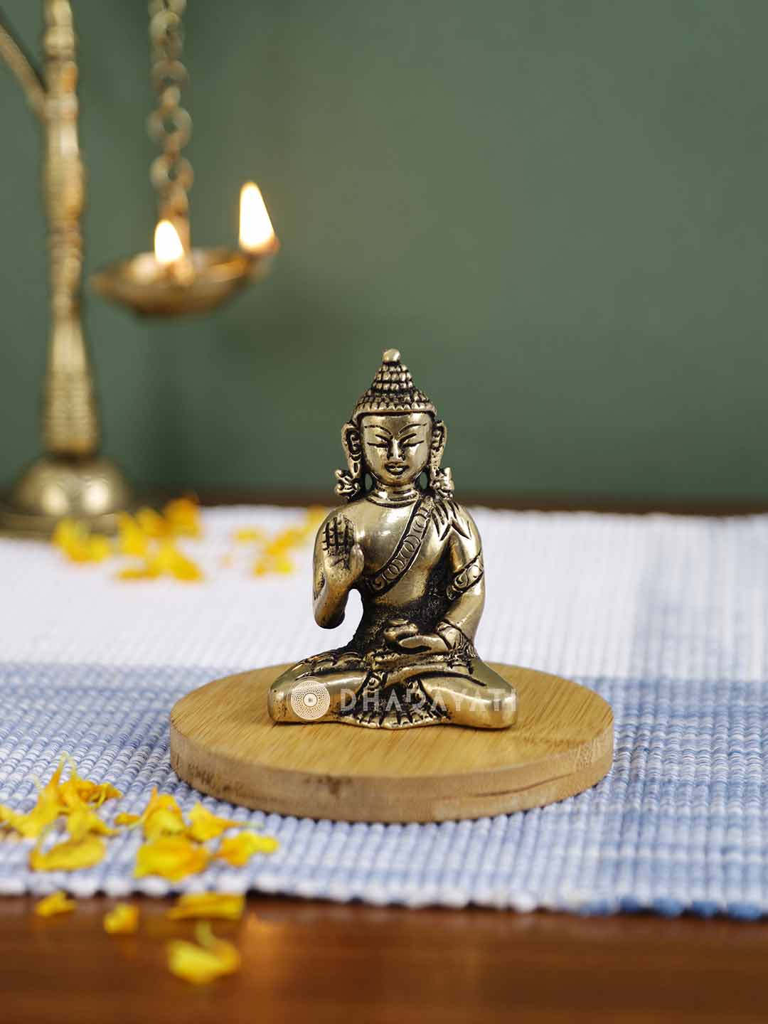 Buddha Decorative Brass Figurine