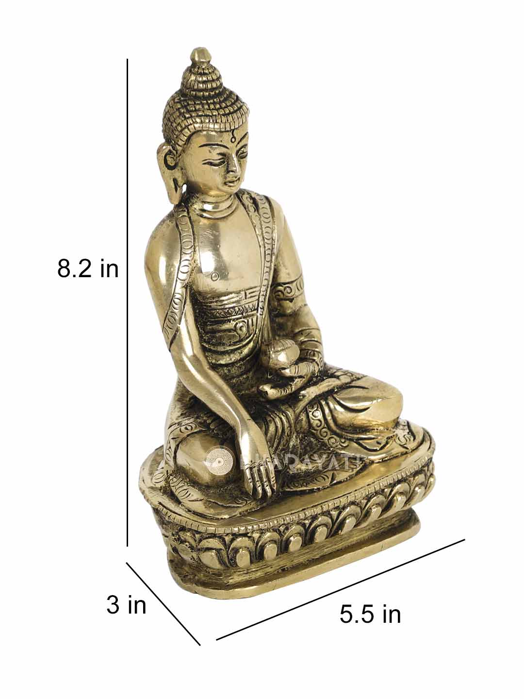 Buddha Decorative Brass Figurine