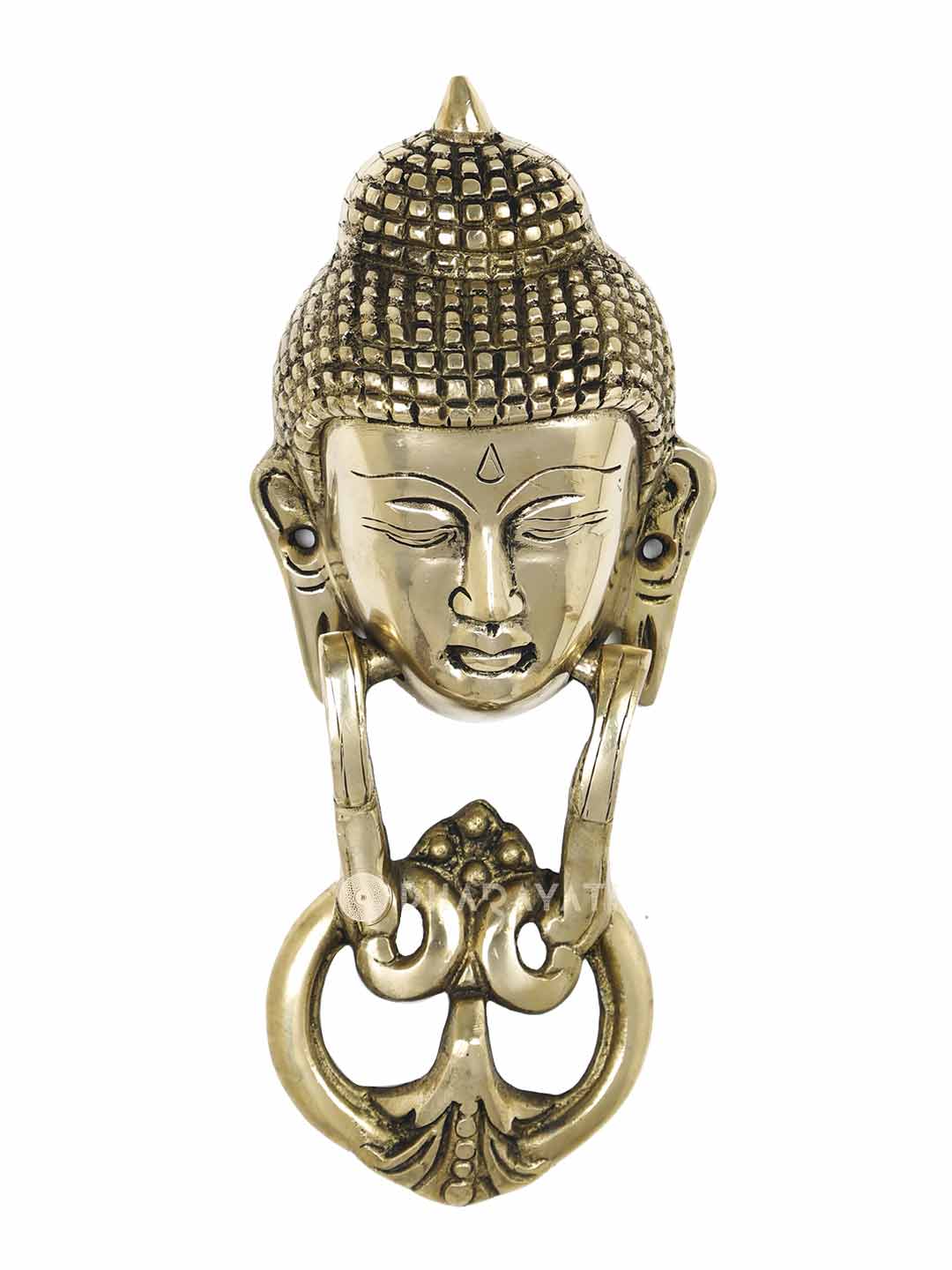 Buddha Design Door Knocker Decorative Brass