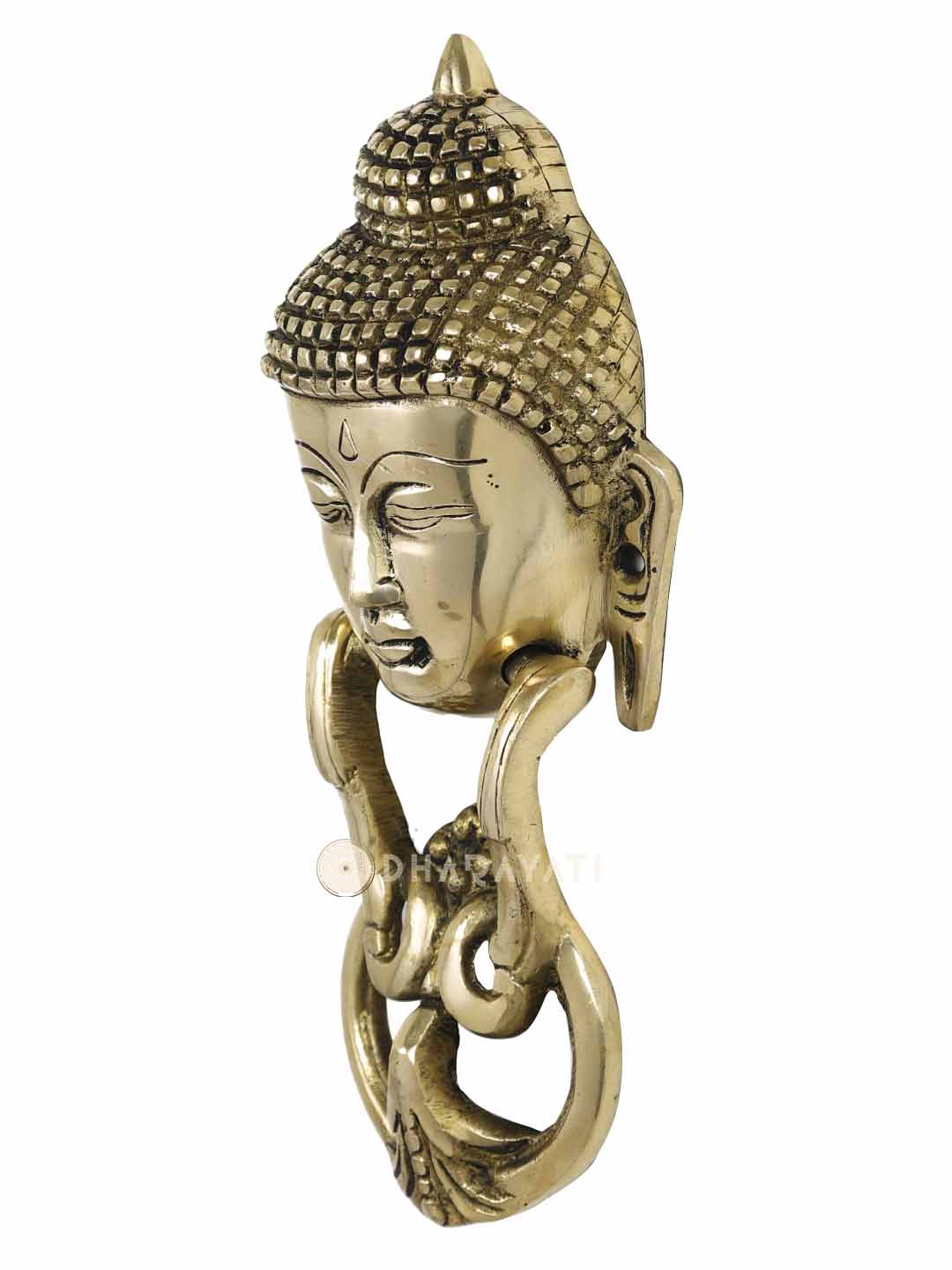 Buddha Design Door Knocker Decorative Brass