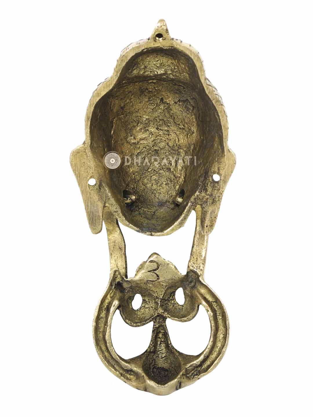 Buddha Design Door Knocker Decorative Brass