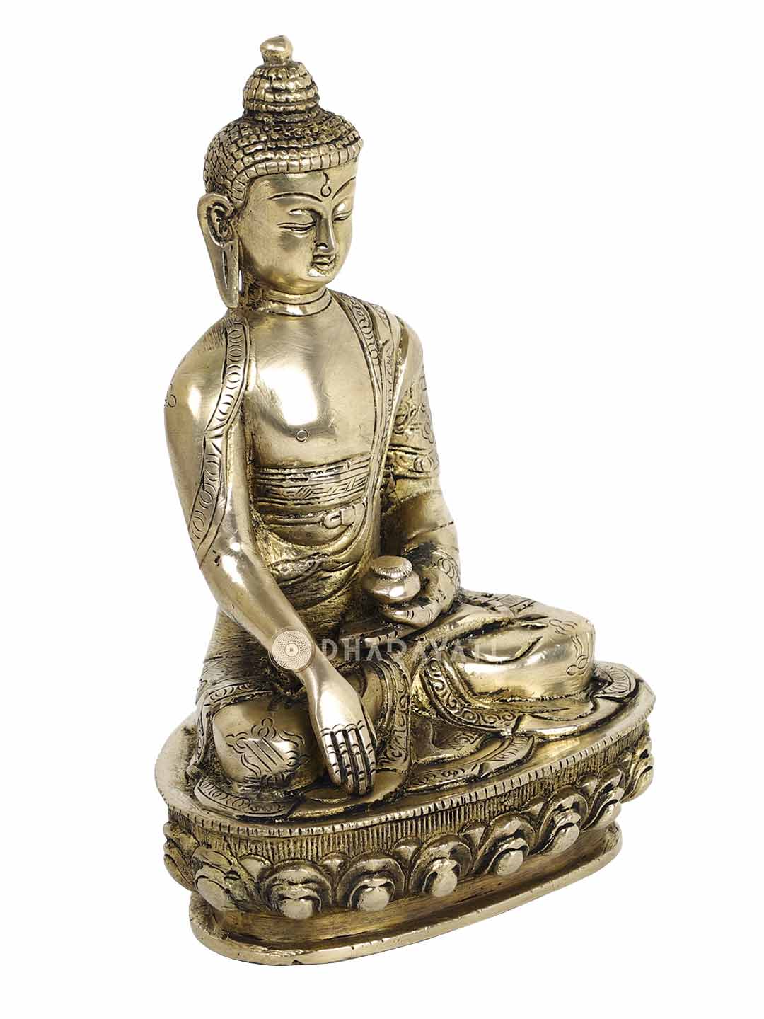 Buddha Set Of 2 Decorative Brass Figurine